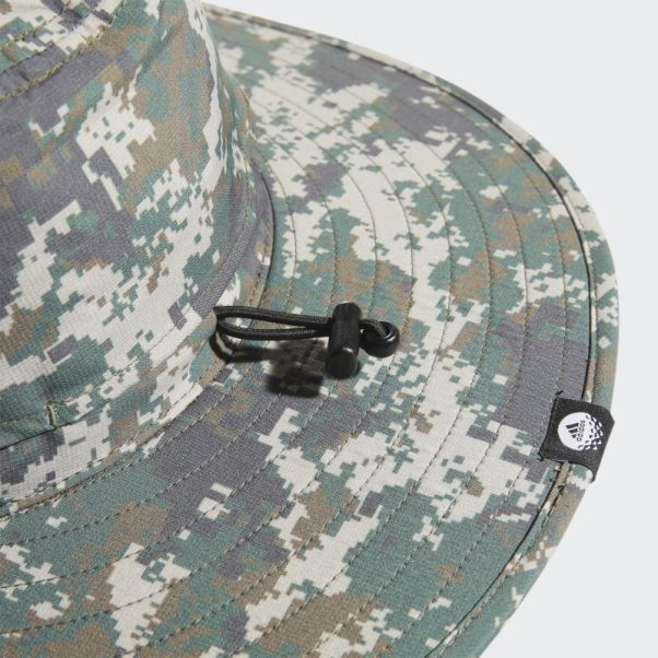 Chapeau De Soleil De Golf à Large Bord Camouflage Numérique Adidas