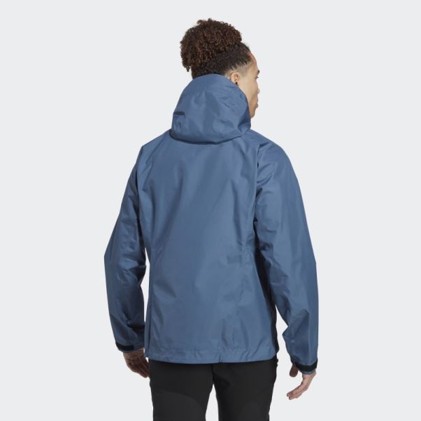 Veste De Pluie Adidas Terrex Xperior Gore-tex Paclite Acier