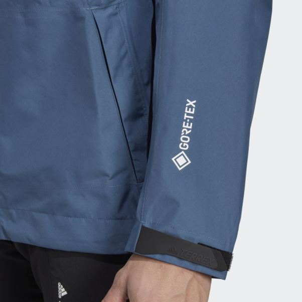 Veste De Pluie Adidas Terrex Xperior Gore-tex Paclite Acier