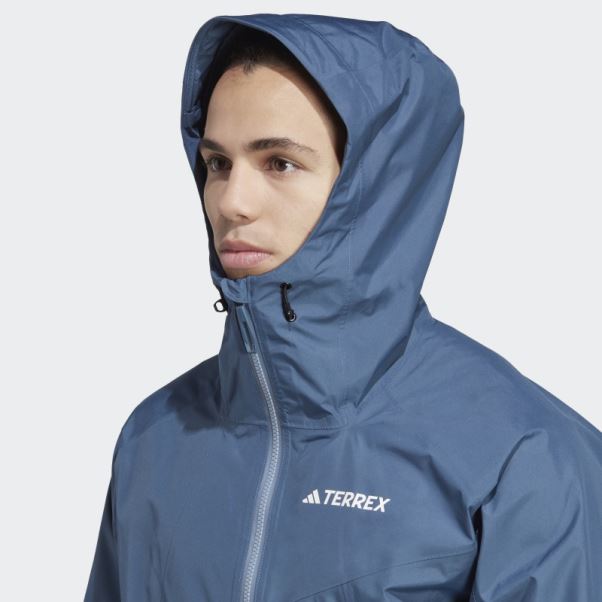 Veste De Pluie Adidas Terrex Xperior Gore-tex Paclite Acier