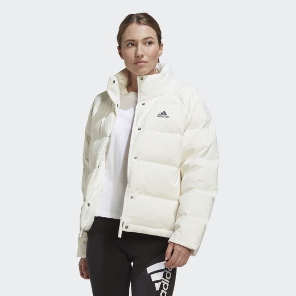 Doudoune Décontractée Adidas Helionic Blanche