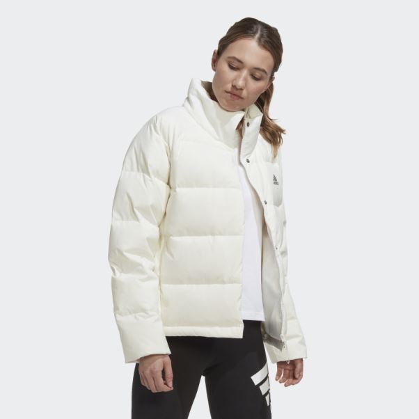 Doudoune Décontractée Adidas Helionic Blanche