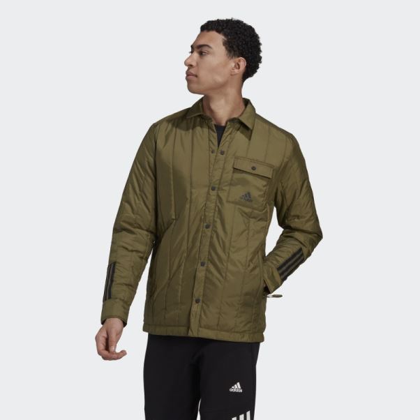 Adidas Itavic 3-stripes Lite Chemise Veste Olive