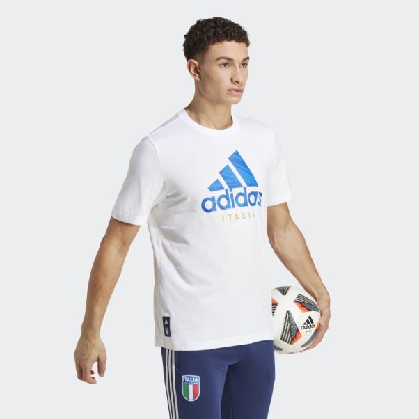 Italie Graphique Tee Blanc Adidas