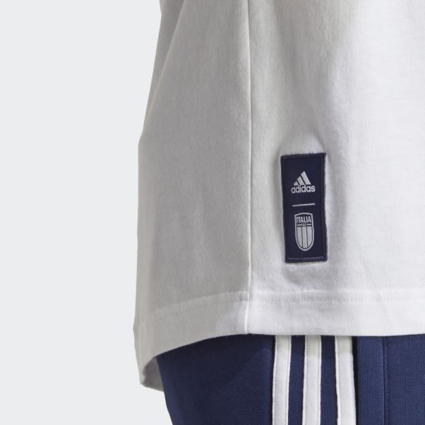 T-shirt Graphique Italie Adidas Blanc