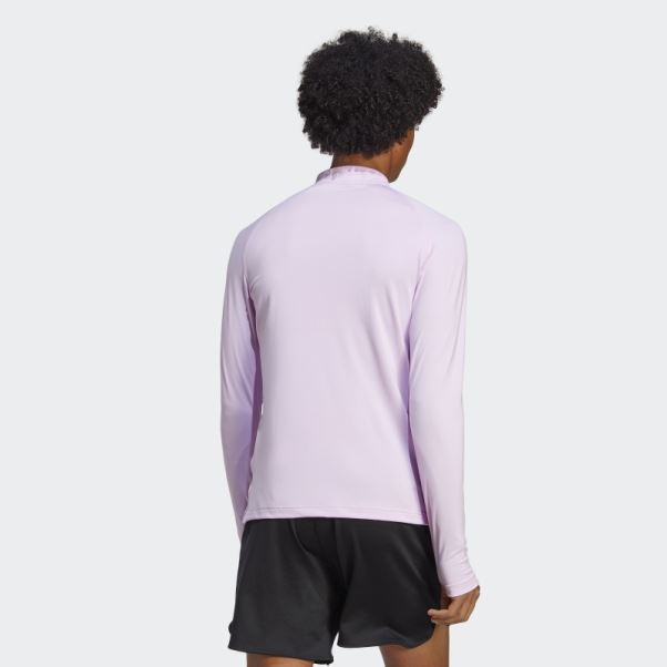 Adidas Alphastrength 1/4 Zip Manches Longues Lilas