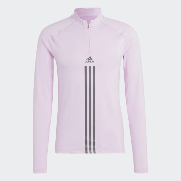 Adidas Alphastrength 1/4 Zip Manches Longues Lilas