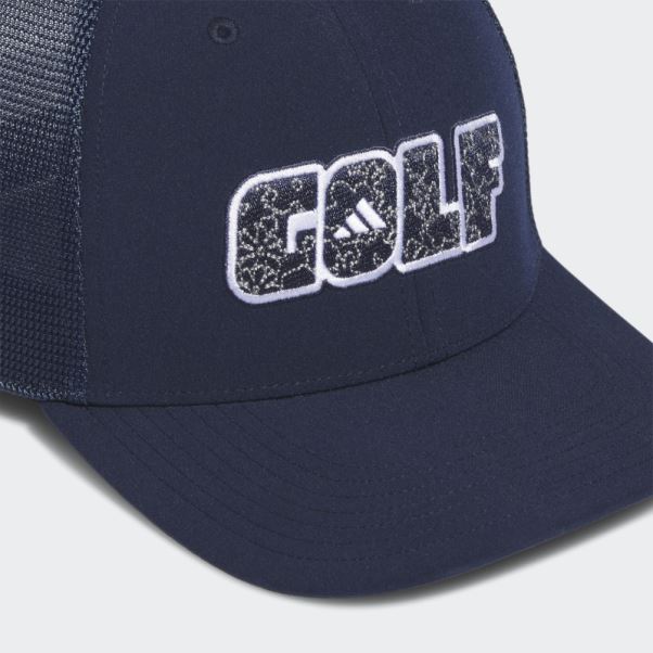 Casquette Trucker Basse Adidas Golf Bleu Marine