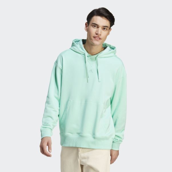 All Szn French Terry Sweat à Capuche Vert Adidas