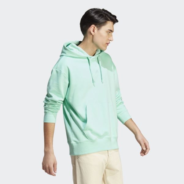 All Szn French Terry Sweat à Capuche Vert Adidas