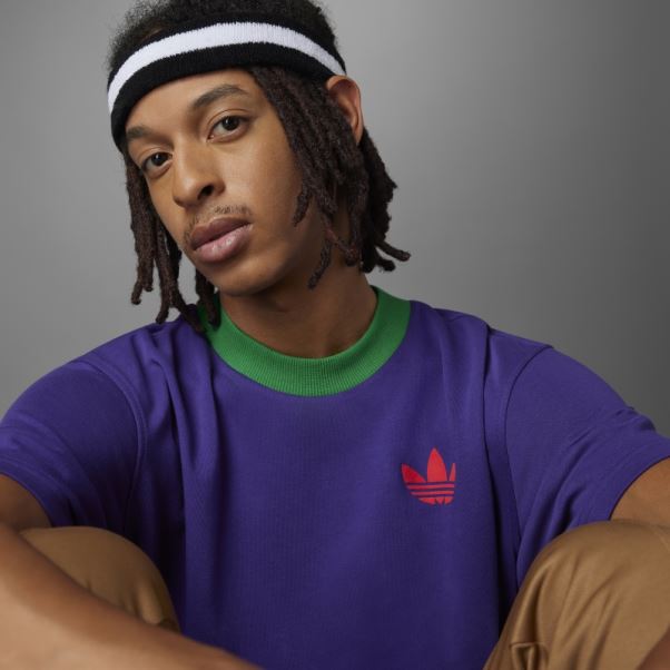 Adicolor Heritage Now Grand T-shirt Trèfle Adidas Riche Violet