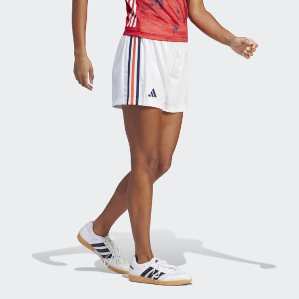 Short De Handball France Blanc Adidas