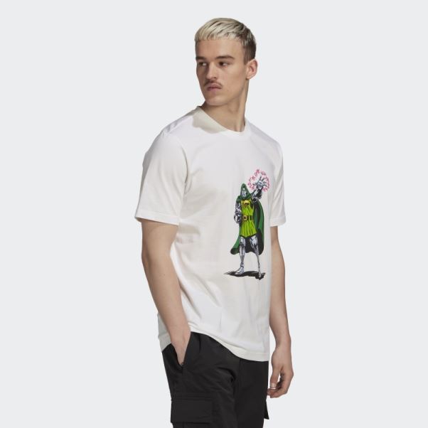 T-shirt Graphique Adidas Disney Blanc