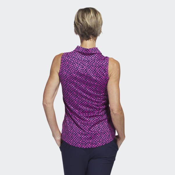 Polo De Golf Sans Manches Fushia Ultimate365 Adidas
