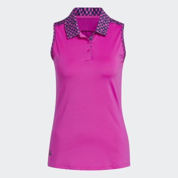 Polo De Golf Sans Manches Fushia Ultimate365 Adidas