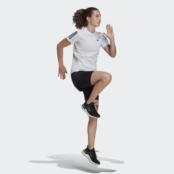 Short Deux En Un Adidas Run Fast Noir