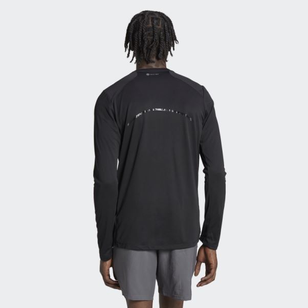 Adidas Top Noir à Manches Longues D'entraînement Best Of Adi
