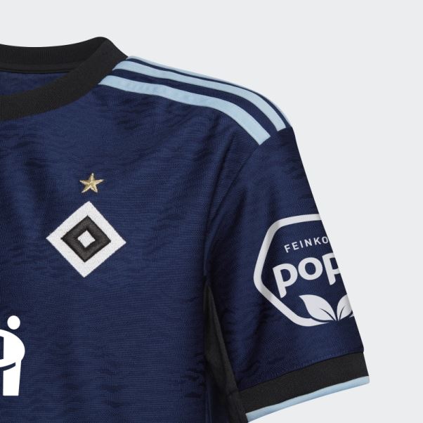 Maillot Extérieur Adidas Hamburger Sv 22/23 Bleu Foncé