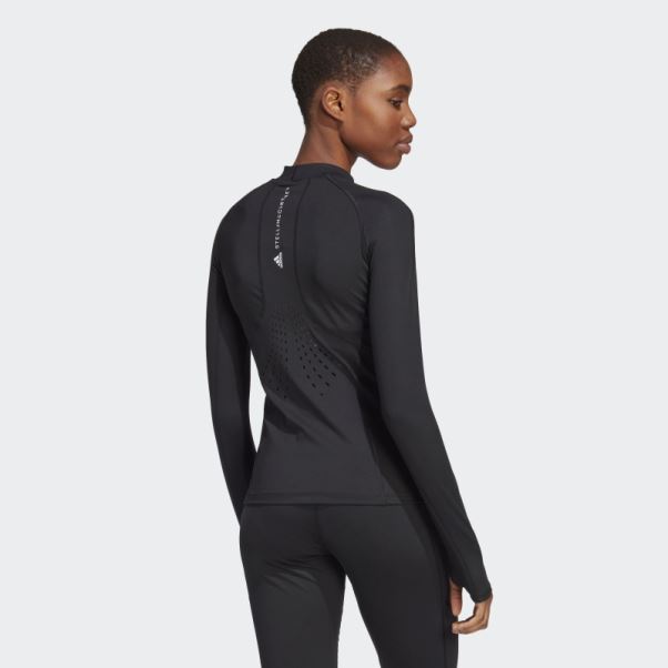 Adidas By Stella Mccartney Haut à Manches Longues True Purpose Haut à Manches Longues Noir Chaud