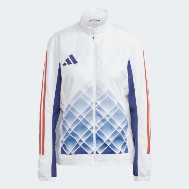 Haut De Survêtement Adidas Blanc