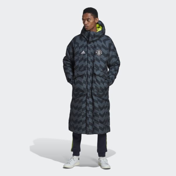 Doudoune Manchester United Lifestyler Noir Adidas