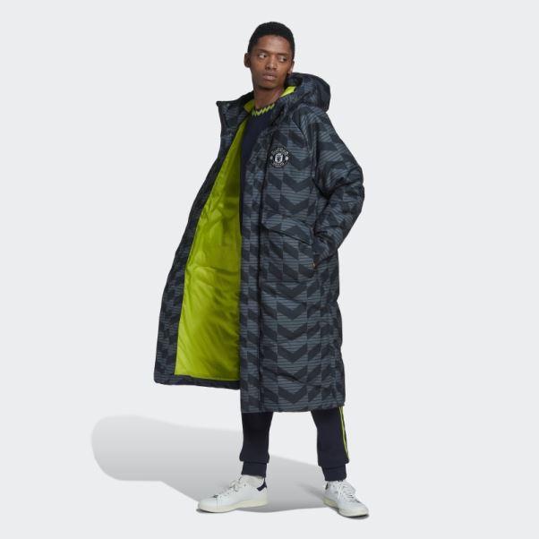Doudoune Manchester United Lifestyler Noir Adidas