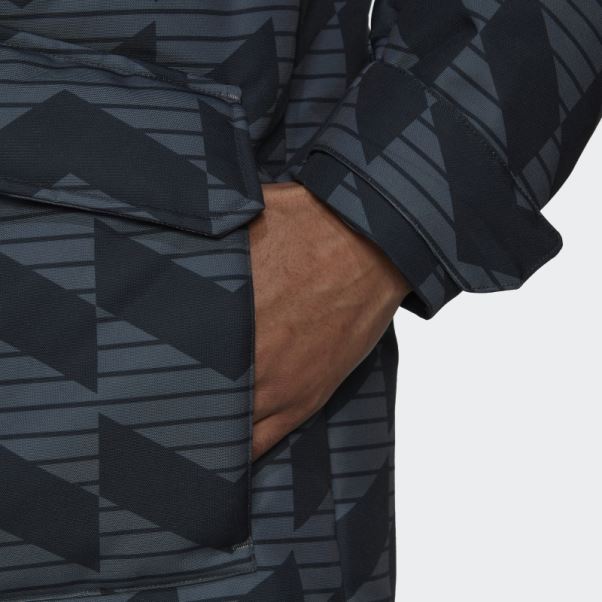 Doudoune Manchester United Lifestyler Noir Adidas