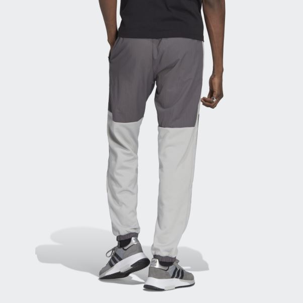 Pantalon De Survêtement Adidas Adventure Winter Fabric Mix Gris Chaud