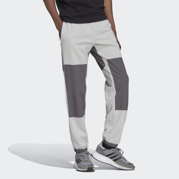 Pantalon De Survêtement Adidas Adventure Winter Fabric Mix Gris Chaud