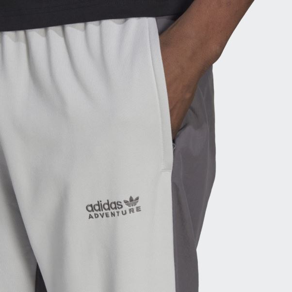 Pantalon De Survêtement Adidas Adventure Winter Fabric Mix Gris Chaud