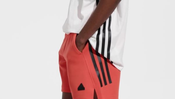 Future Icons Short à 3 Bandes Adidas Rouge