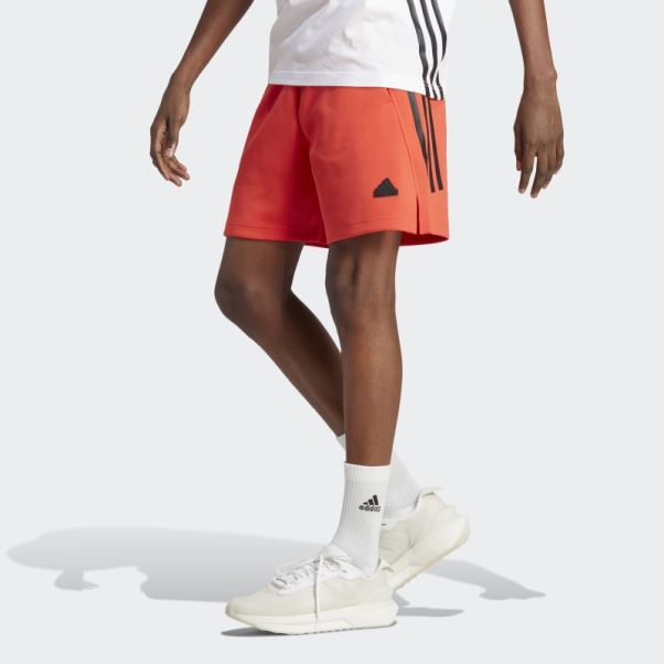 Future Icons Short à 3 Bandes Adidas Rouge