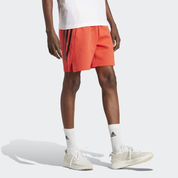 Future Icons Short à 3 Bandes Adidas Rouge