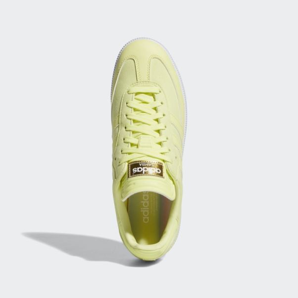 édition Spéciale Samba Chaussures De Golf Sans Crampons Jaune Adidas