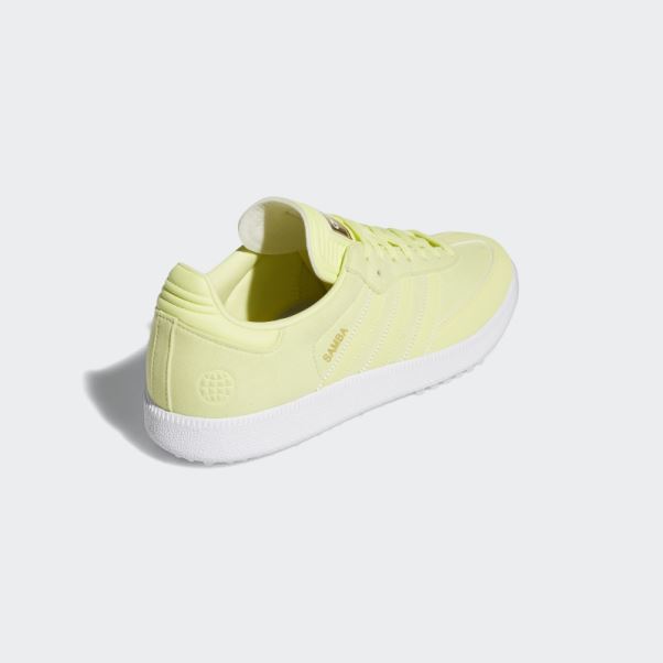 édition Spéciale Samba Chaussures De Golf Sans Crampons Jaune Adidas