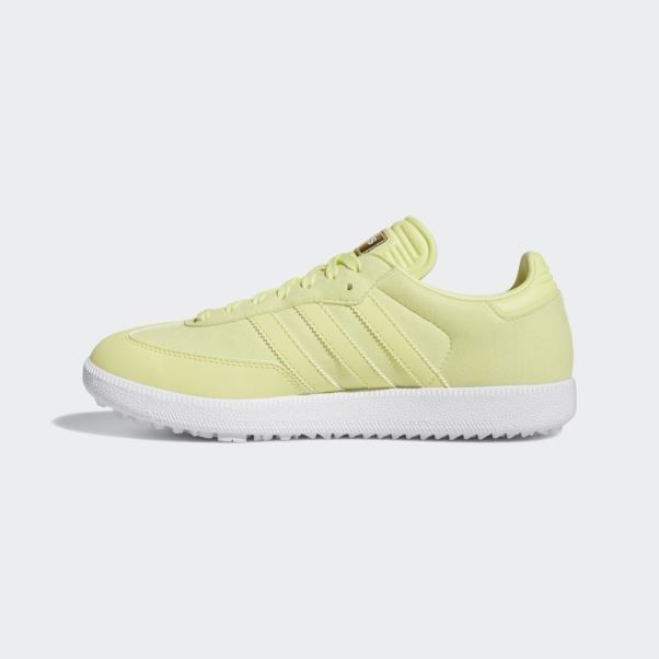édition Spéciale Samba Chaussures De Golf Sans Crampons Jaune Adidas