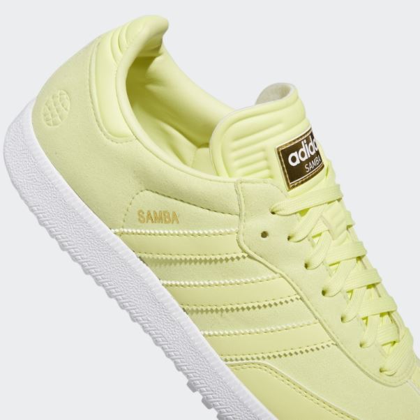 édition Spéciale Samba Chaussures De Golf Sans Crampons Jaune Adidas