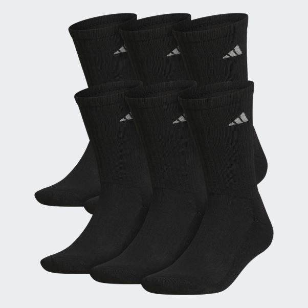 Chaussettes Athlétiques Matelassées Adidas Noires 6 Paires