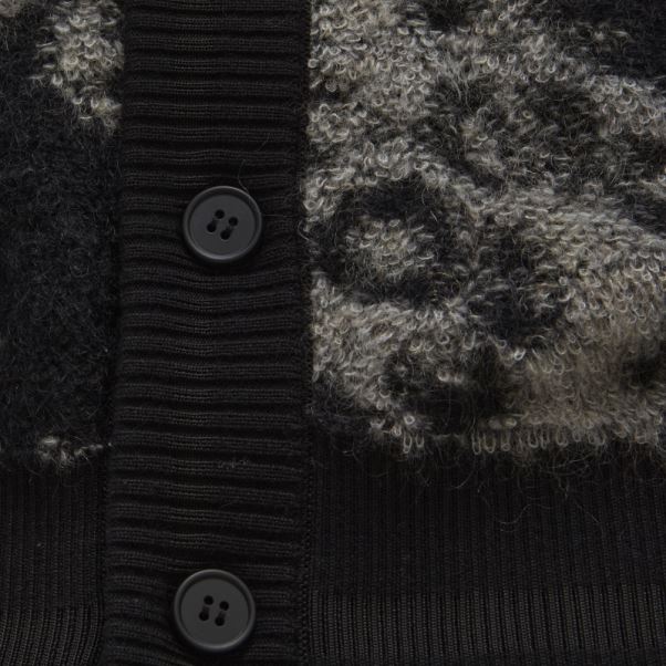 Adidas Y-3 Cardigan En Maille Léopard
