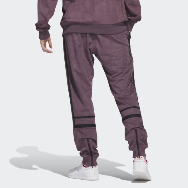 Pantalon De Survêtement En Peluche Adicolor Classics Bordeaux Adidas