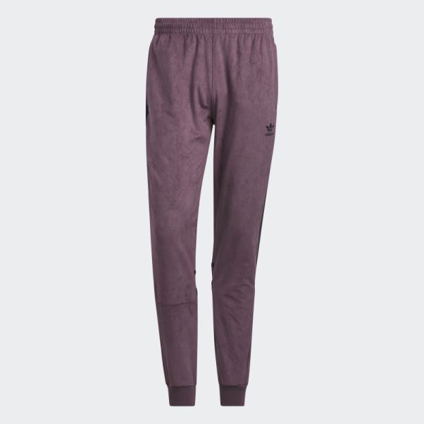 Pantalon De Survêtement En Peluche Adicolor Classics Bordeaux Adidas