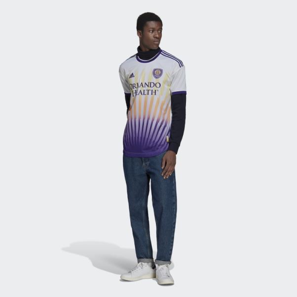 Maillot Adidas Orlando City 22/23 Extérieur Authentique Blanc