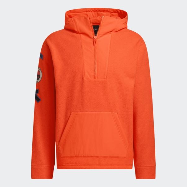 Adidas Sweat à Capuche Polaire (tous Genres) Orange