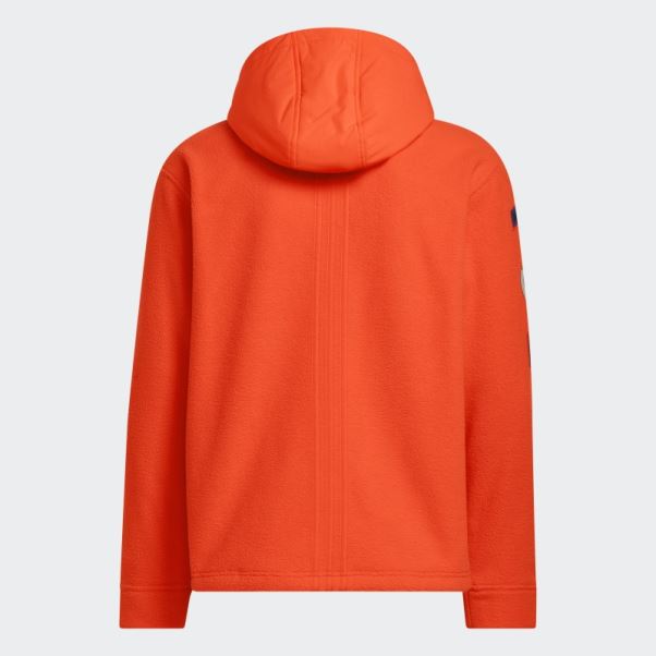 Adidas Sweat à Capuche Polaire (tous Genres) Orange