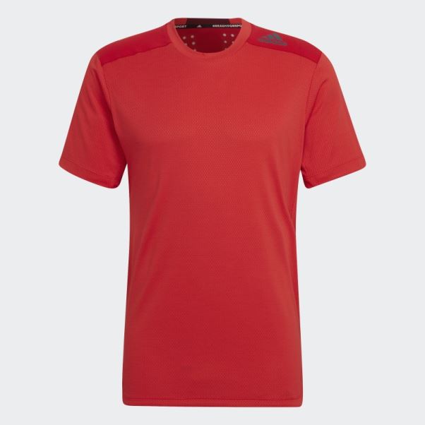 Rouge Conçu Pour L'entraînement Heat.rdy Hiit Tee Adidas