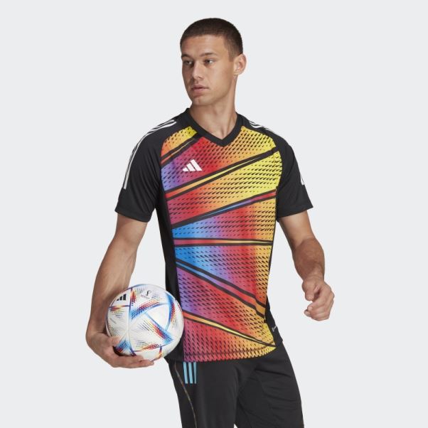 Maillot Graphique Adidas Tiro 23 Pro Manches Courtes Noir