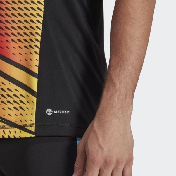 Maillot Graphique Adidas Tiro 23 Pro Manches Courtes Noir