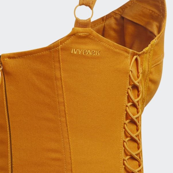 Adidas - Robe Courte En Sergé Orange Focus