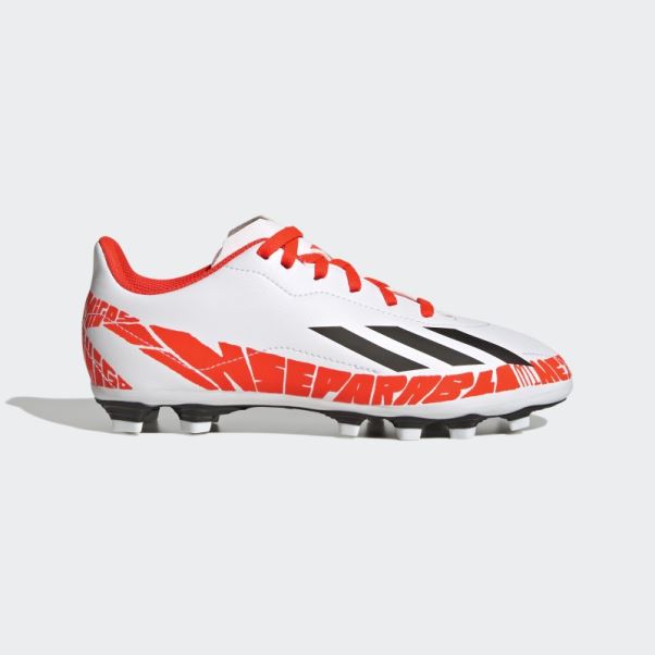 Chaussures De Sol Flexibles Adidas X Speedportal Messi.4 Blanches