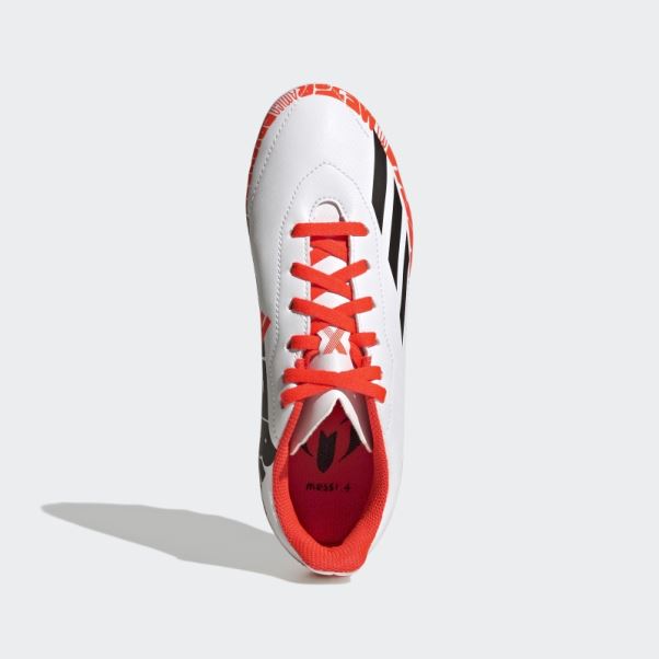 Chaussures De Sol Flexibles Adidas X Speedportal Messi.4 Blanches